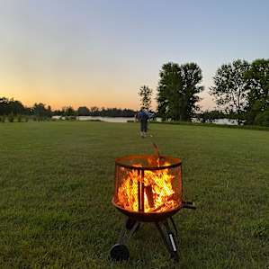 Full hookup RV site by the lake