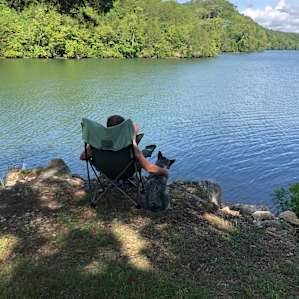 A guy and his dog