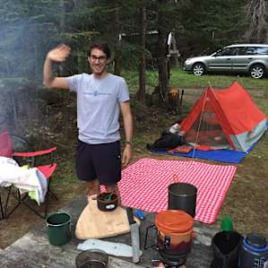 Camping at site 4.