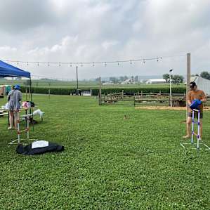 We set up some games
