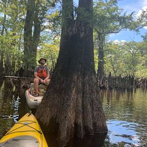 On the river!