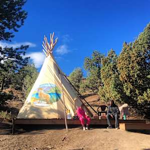 Morning at the Bighorn tipi