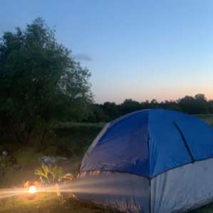 Lots of land to chose where you want to set up your camp