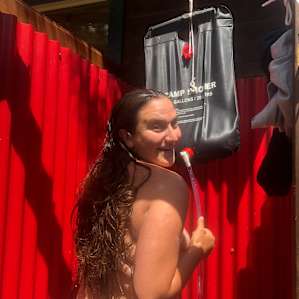 Had to check solar shower