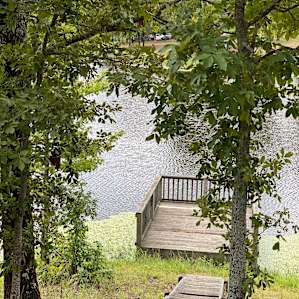 We had our own dock from our campsite!