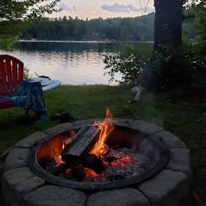Wooded Tent Camping on Lake