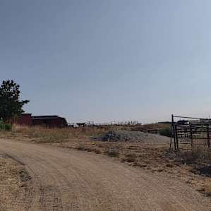 Road from house to site.