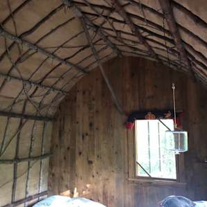 Handmade Hut in the Woods