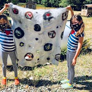 Our final felt sheet product from a workshop we took-highly recommended activity!!!
