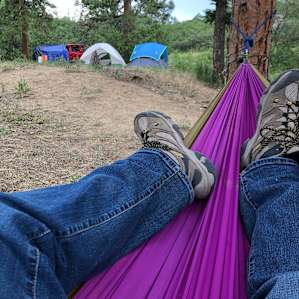 Love the pre-positioned hammocks