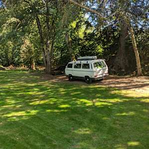 Private camping area.