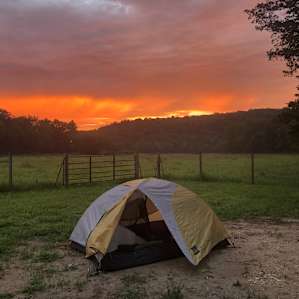 Early morning sunrise in August at SVRanch