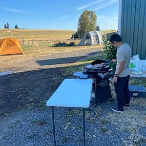 Our grill set up