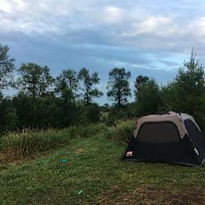 Space on the right side for tents