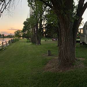 On the river, tent only site