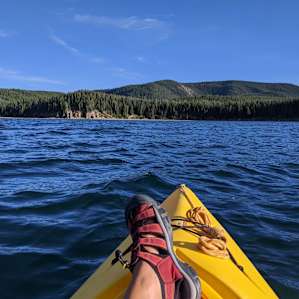 On the lake with "What A View".