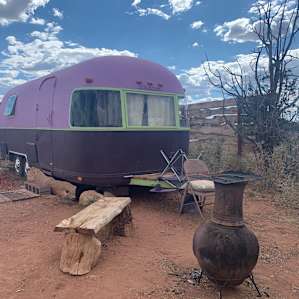The camper is just as cute on the inside as the outside.