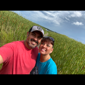 A keepsake photo before we left the cottage.