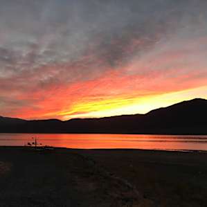 Sunset view from the campsite, so amazing!