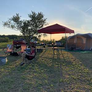 Picture of our camp set up.
