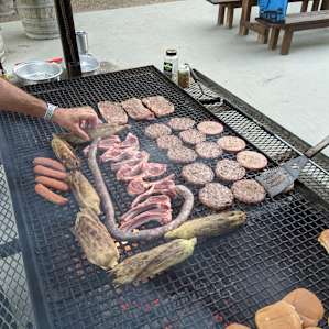 Oak fired grill