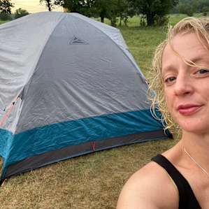 Sunset tenting