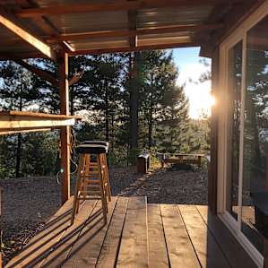Beautiful sunset from the porch.