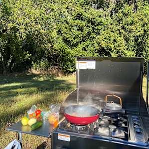 Cooking breakfast