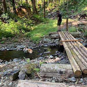One of the many trails we got to see
