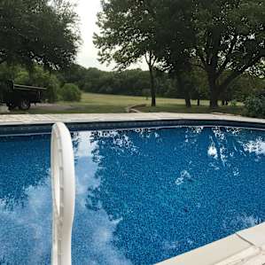Relaxing pool with an awesome view