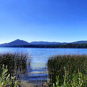 Nearby Lake Cocolalla, we floated around, so nice. Trout fishing too.