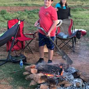 Fire pit for hot dogs and s'mores
