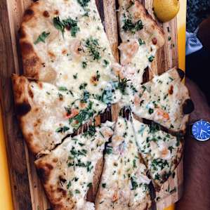 The local pizzeria, The Dale, has some amazing pizza... and they use sourdough for their dough which was so delicious!