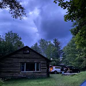 Thunderstorms came so we spent the night in the cabin. Still amazing experience:)