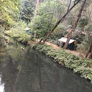 Tent Camping Creek View