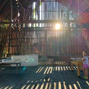Barn game room