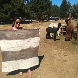 Felt sheet. It's big! I've already started embroidering on it too.