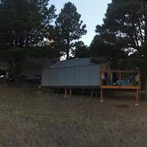 Panoramic of Site 2 with the sun set