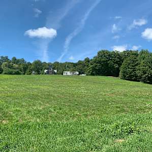 View from the bottom of the pasture