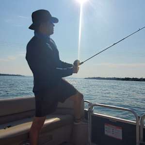 Fishing in nearby Lake Conroe