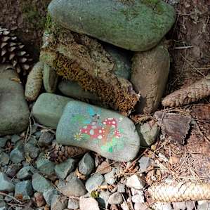 A little find during a walk through the fairy garden.
