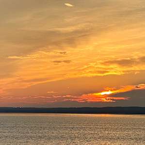 From the campsite at sunset