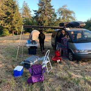 Chilly August morning in the far field campsite