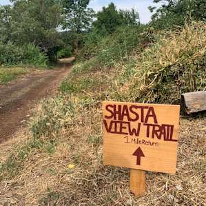 The trail is clearly marked