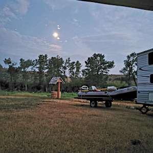 Moon shining gorgeous one night.