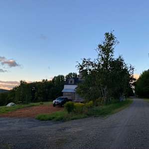 Early morning walk by the farm.