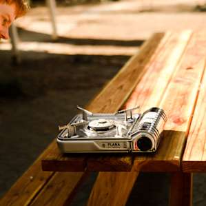 We brought portable cooking stovetops, but Lalo offered his grill and campfire too.