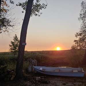 Sunrise at the campsite