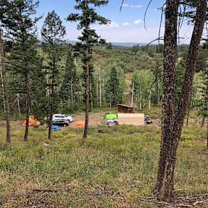 Camp site from a deer trail.