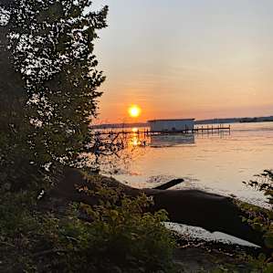 The beautiful sunset